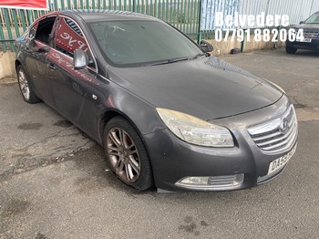 Location: Belvedere - 2009 VAUXHALL INSIGNIA EXCLUSIV 5 Door Hatchback REG: DA59HCF, Keys: No, MOT Expiry date: 29/01/2027, 1796 Petrol, 6 Speed Manual Petrol, Former Keepers: 9
