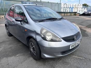 Location: Belvedere - 2008 HONDA JAZZ S 5 Door Hatchback REG: VK58AZV, Keys: No, MOT Expiry date: 22/10/2026, 1246 Petrol, 5 Speed Manual Petrol, Former Keepers: 4