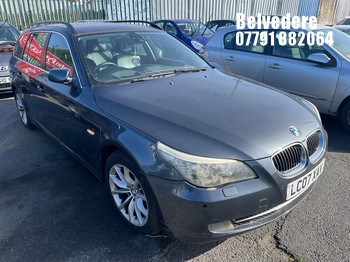 Location: Belvedere - 2007 BMW 525I SE TOURING A Estate REG: LC07XAV, Keys: No, MOT Expiry date: 09.05.2026, 2996 Petrol, 6 Speed Auto Petrol, Former Keepers: 4