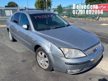 Location: Belvedere - 2007 FORD MONDEO ZETEC AUTO 5 Door Hatchback REG: Y903ERH, Keys: No, MOT Expiry date: 22/11/2022, 1999 Petrol, 4 Speed Auto Petrol, Former Keepers: 8