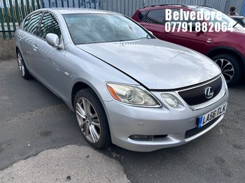 Location: Belvedere - 2007 LEXUS GS 450H SE A 4 Door Saloon REG: LA56TLK, Keys: No, MOT Expiry date: 26/01/2027, 3456 Hybrid Electric, Variable 1 Speed Auto Petrol/E, Former Keepers: 7