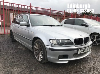 Location: Edinburgh - 2003 BMW 320D SPORT Estate REG: SC03ULU, Keys: Yes, MOT Expiry date: 02/09/2026, 1995 Diesel, 5 Speed Manual Diesel, Former Keepers: 6