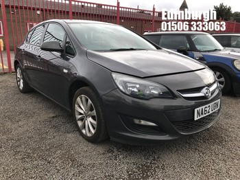 Location: Edinburgh - 2012 VAUXHALL ASTRA ACTIVE 5 Door Hatchback REG: NA62UDN, Keys: No, MOT Expiry date: 15/04/2027, 1598 Petrol, 5 Speed Manual Petrol, Former Keepers: 7