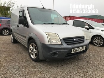 Location: Edinburgh - 2010 FORD TRANSIT CONNECT 90 T220 Panel Van REG: YE60ZPT, Keys: No, MOT Expiry date: 20/06/2026, 1753 Diesel, 5 Speed Manual Diesel, Former Keepers: 7