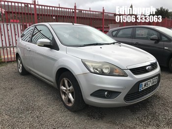 Location: Edinburgh - 2008 FORD FOCUS ZETEC 125 3 Door Hatchback REG: LM57GGO, Keys: No, MOT Expiry date: 29/04/2026, 1798 Petrol, 5 Speed Manual Petrol, Former Keepers: 9