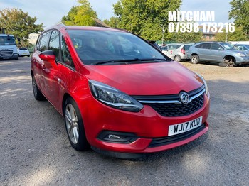Location: MITCHAM - 2017 VAUXHALL ZAFIRA TOURER SRI TURBO A MPV REG: WJ17KUD , 1364cc Petrol, 6 Speed Auto Petrol, Former Keepers: 2, Keys: No, MOT: Expiry date17/08/2027