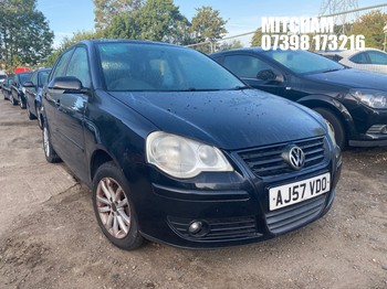 Location: Mitcham - 2007 VOLKSWAGEN POLO S 60 5 Door Hatchback REG: AJ57VDO, Keys: No, MOT Expiry date: 02/12/2026, 1198 Petrol, 5 Speed Manual Petrol, Former Keepers: 10