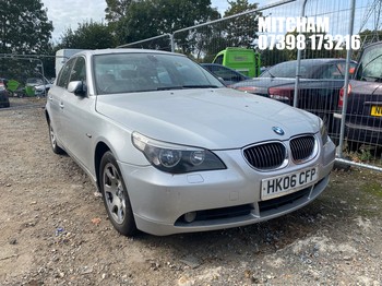 Location: Mitcham - 2006 BMW 525D SE AUTO 4 Door Saloon REG: HK06CFP, Keys: No, MOT Expiry date: 23/03/2027, 2497 Diesel, 6 Speed Auto Diesel, Former Keepers: 7