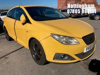 Location: Nottingham - 2010 SEAT IBIZA SPORT 84 3 Door Hatchback REG: VK10LBZ, Keys: No, MOT Expiry date: 29/06/2027, 1390 Petrol, 5 Speed Manual Petrol, Former Keepers: 16