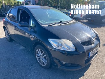Location: Nottingham - 2008 TOYOTA AURIS TR VVT-I S-A 5 Door Hatchback REG: YR58WBT, Keys: No, MOT Expiry date: 06/08/2026, 1598 Petrol, 5 Speed Semi Auto Petrol, Former Keepers: 3