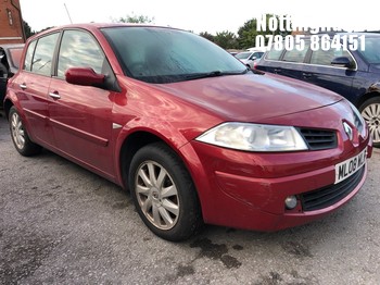 Location: Nottingham - 2008 RENAULT MEGANE DYNAMIQUE A 5 Door Hatchback REG: ML08WLR, Keys: No, MOT Expiry date: 16/03/2026, 1598 Petrol, 4 Speed Auto Petrol, Former Keepers: 9