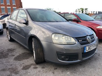 Location: Nottingham - 2007 VOLKSWAGEN GOLF GT TDI 140 DSG 5 Door Hatchback REG: LB07FFK, Keys: No, MOT Expiry date: 04/03/2026, 1968 Diesel, 6 Speed Auto Diesel, Former Keepers: 6
