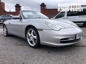 Location: Nottingham - 2001 PORSCHE 911 CARRERA 4 CONVERTIBLE REG: FE51ONO, 3596cc PETROL, 6 SPEED MANUAL PETROL, Former Keepers: 5, Keys: Yes, MOT Expiry date: 09/04/2027