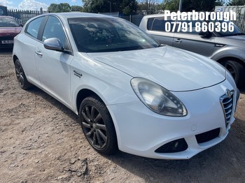 Location: Peterborough - 2012 ALFA ROMEO GIULIETTA LUSSO M-AIR TB 5 Door Hatchback REG: FG12NVK, Keys: No, MOT Expiry date: 24/05/2026, 1368 Petrol, 6 Speed Semi Auto Petrol, Former Keepers: 5