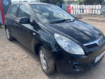Location: Peterborough - 2010 HYUNDAI I20 COMFORT 5 Door Hatchback REG: ET59DUU, Keys: No, MOT Expiry date: 22/06/2026, 1396 Petrol, 5 Speed Manual Petrol, Former Keepers: 5