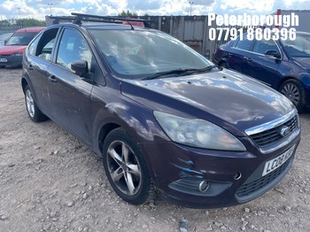 Location: Peterborough - 2008 FORD FOCUS ZETEC 100 5 Door Hatchback REG: LC08KBU, Keys: No, MOT Expiry date: 27/01/2027, 1596 Petrol, 5 Speed Manual Petrol, Former Keepers: 6
