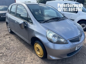 Location: Peterborough - 2007 HONDA JAZZ SE 5 Door Hatchback REG: DA07USU, Keys: No, MOT Expiry date: 05/01/2026, 1339 Petrol, 5 Speed Manual Petrol, Former Keepers: 9