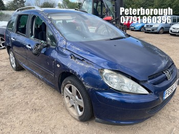 Location: Peterborough - 2006 PEUGEOT 307 S AUTO Estate REG: FE56TZM, Keys: No, MOT Expiry date: 28/11/2025, 1587 Petrol, 5 Speed Auto Petrol, Former Keepers: 5