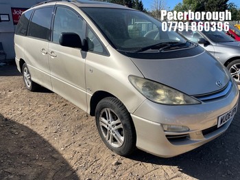 Location: Peterborough - 2006 TOYOTA PREVIA TSPIRIT D-4D MPV REG: WU06UPW, Keys: No, MOT Expiry date: 21/08/2026, 1995 Diesel, 5 Speed Manual Diesel, Former Keepers: 7