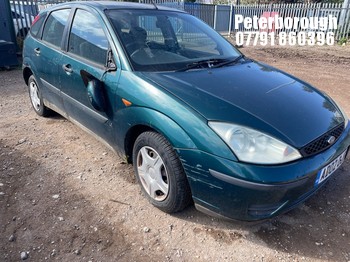 Location: Peterborough - 2002 FORD FOCUS LX 5 Door Hatchback REG: AD02OJR, Keys: No, MOT Expiry date: 31/10/2024, 1388 Petrol, 5 Speed Manual Petrol, Former Keepers: 1