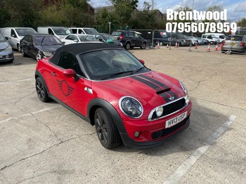 Location: Brentwood - 2013 MINI MINI ROADSTER COOPER S Convertible REG: HV13USP, Keys: No, MOT Expiry date: 03/07/2027, 1598 Petrol, 6 Speed Manual Petrol, Former Keepers: 4