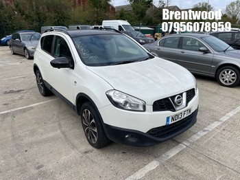 Location: Brentwood - 2013 NISSAN QASHQAI 360 5 Door Hatchback REG: ND13FTN, Keys: No, MOT Expiry date: 01/07/2025, 1598 Petrol, 6 Speed Manual Petrol, Former Keepers: 3