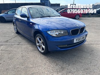 Location: Brentwood - 2010 BMW 116I SPORT 5 Door Hatchback REG: YS10GWW, Keys: No, MOT Expiry date: 15/11/2026, 1995 Petrol, 6 Speed Manual Petrol, Former Keepers: 6