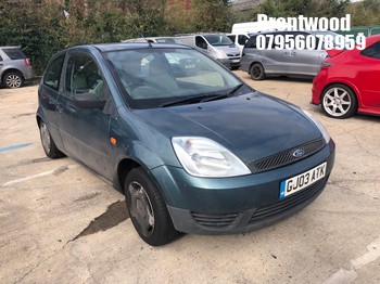Location: Brentwood - 2003 FORD FIESTA FINESSE 3 Door Hatchback REG: GJ03ATK, Keys: No, MOT Expiry date: 24/03/2026, 1299 Petrol, 5 Speed Manual Petrol, Former Keepers: 6