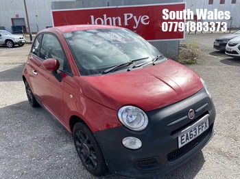 Location: South Wales - 2013 FIAT 500 S 3 Door Hatchback REG: EA63FFX, Keys: No, MOT Expiry date: 30/04/2026, 1242 Petrol, 5 Speed Manual Petrol, Former Keepers: 7
