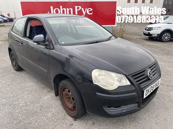 Location: South Wales - 2008 VOLKSWAGEN POLO E 60 3 Door Hatchback REG: DK08VAA, Keys: No, MOT Expiry date: 01/01/2027, 1198 Petrol, 5 Speed Manual Petrol, Former Keepers: 6