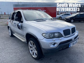 Location: South Wales - 2006 BMW X5 SPORT D AUTO Estate REG: ET06AOD, Keys: No, MOT Expiry date: 21/05/2025, 2993 Diesel, 6 Speed Auto Diesel, Former Keepers: 6