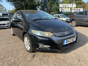 Location: MITCHAM - 2012 HONDA INSIGHT SE CVT 5 Door Hatchback REG: BK12NZY, 1339cc Hybrid Electric, Variable 1 Speed Auto Petrol/E, Former Keepers: 6, Keys: No, MOT: Expiry date05/11/2026