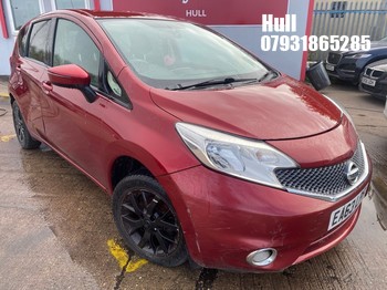 Location: Hull - 2013 NISSAN NOTE ACENTA MPV REG: EA63LPF, Keys: No, MOT Expiry date: 14/01/2027, 1198 Petrol, 5 Speed Manual Petrol, Former Keepers: 6