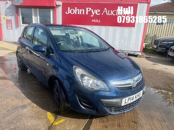 Location: Hull - 2014 VAUXHALL CORSA DESIGN AC CDTI EFLE 5 Door Hatchback REG: LP14KHU, Keys: No, MOT Expiry date: 20/06/2026, 1248 Diesel, 5 Speed Manual Diesel, Former Keepers: 2
