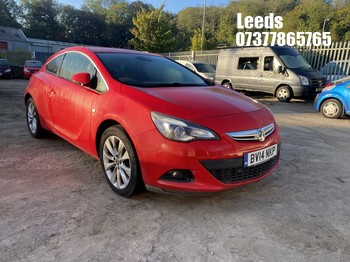 Location: Leeds - 2014 VAUXHALL ASTRA GTC SRI TURBO 3 Door Hatchback REG: BV14NKP, Keys: No, MOT Expiry date: 08-01-2026, 1598 Petrol, 6 Speed Manual Petrol, Former Keepers: 4