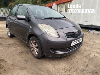 Location: Leeds - 2008 TOYOTA YARIS TR 5 Door Hatchback REG: YC58WCG, Keys: No, MOT Expiry date: 07-07-2026, 1296 Petrol, 5 Speed Manual Petrol, Former Keepers: 3
