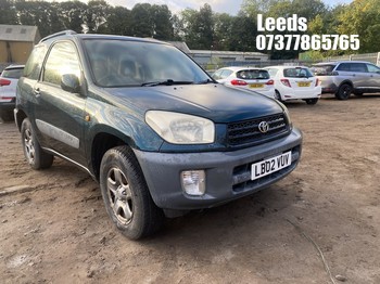 Location: Leeds - 2002 TOYOTA RAV4 NV Light 4X4 Utility REG: LB02VUV, Keys: No, MOT Expiry date: 29-04-2026, 1794 Petrol, 5 Speed Manual, Former Keepers: 2
