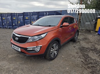 Location: Shildon - 2014 KIA SPORTAGE KX-3 SAT NAV CRDI SPORTAGE 5 Door SUV REG: NG14AXC, Keys: Yes, MOT Expiry date: 26/03/2027, 1995 CC Diesel, 6 Speed Manual Diesel, Former Keepers: 3