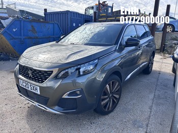 Location: Erith - 2020 PEUGEOT 5008 GT LINE PREM P-TECH S/S A 5008 5 Door SUV REG: LC20SXH, Keys: No, MOT Expiry date: 28/12/2025, 1199 CC Petrol, 8 Speed Automatic Petrol, Former Keepers: 3