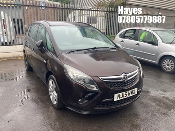 Location: Hayes - 2015 VAUXHALL ZAFIRA TOURER EXCLUSIV TU MPV REG: NJ15NWX, Keys: No, MOT Expiry date: 27/06/2023, 1364 Petrol, 6 Speed Manual Petrol, Former Keepers: 4
