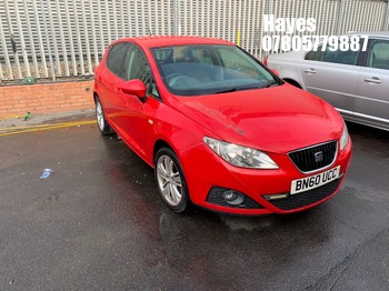 Location: Hayes - 2010 SEAT IBIZA GOOD STUFF 5 Door Hatchback REG: BN60UCC, Keys: No, MOT Expiry date: 16/07/2026, 1390 Petrol, 5 Speed Manual Petrol, Former Keepers: 4