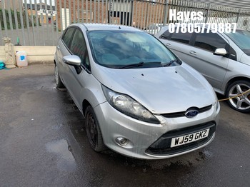 Location: Hayes - 2009 FORD FIESTA STYLE PLUS 5 Door Hatchback REG: WJ59GKZ, Keys: No, MOT Expiry date: 17/11/2025, 1242 Petrol, 5 Speed Manual Petrol, Former Keepers: 7