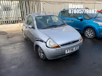 Location: Hayes - 2008 FORD KA ZETEC CLIMATE 3 Door Hatchback REG: FT08JCZ, Keys: No, MOT Expiry date: 14/08/2025, 1297 Petrol, 5 Speed Manual Petrol, Former Keepers: 6
