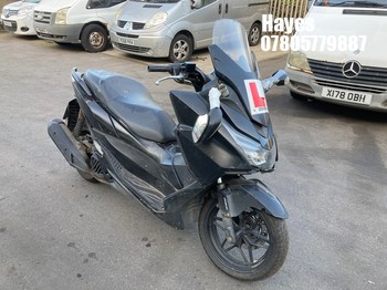 Location: Hayes - 2016 HONDA NSS 125 AD-F Motorcycle REG: LB65OGC, Keys: No, MOT Expiry date: 26/03/2027, 125 Petrol, Automatic, Former Keepers: 7