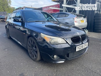 Location: Stapleford - 2008 BMW 530D M SPORT A 4 Door Saloon REG: YG08CFU, Keys: Yes, MOT Expiry date: 21/11/2026, 2993 Diesel, 6 Speed Auto Diesel, Former Keepers: 10