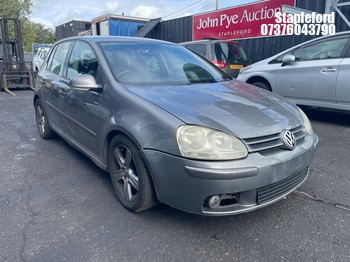 Location: Stapleford - 2007 VOLKSWAGEN GOLF MATCH TDI 105 5 Door Hatchback REG: MK57PNU, Keys: Yes, MOT Expiry date: 19/12/2026, 1896 Diesel, 5 Speed Manual Diesel, Former Keepers: 5