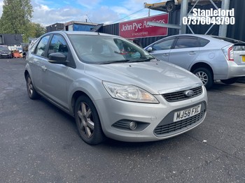 Location: Stapleford - 2008 FORD FOCUS STYLE TD 115 5 Door Hatchback REG: MJ58FXC, Keys: Yes, MOT Expiry date: 07/12/2026, 1753 Diesel, 5 Speed Manual Diesel, Former Keepers: 5
