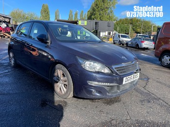 Location: Stapleford - 2015 PEUGEOT 308 ACTIVE HDI BLUE S/S 5 Door Hatchback REG: DG15BXS, Keys: No, MOT Expiry date: 05/01/2027, 1560 Diesel, 6 Speed Manual Diesel, Former Keepers: 4