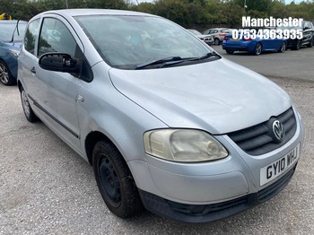Location: Manchester - 2010 VOLKSWAGEN URBAN FOX 55 3 Door Hatchback REG: GY10WHJ, 1198 Petrol, 5 Speed Manual Petrol, Former Keepers: 5, Keys: No, MOT Expiry date: 22/01/2026