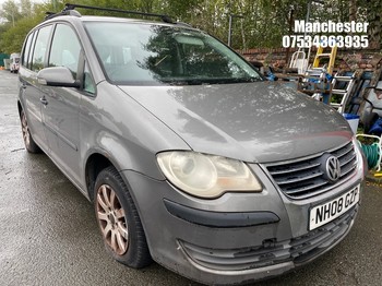 Location: Manchester - 2008 VOLKSWAGEN TOURAN S TDI 90 MPV REG: NH08GZP, 1896 Diesel, 6 Speed Manual Diesel, Former Keepers: 6, Keys: No, MOT Expiry date: 27/05/2026